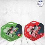 Transparent and matte twin adhesives